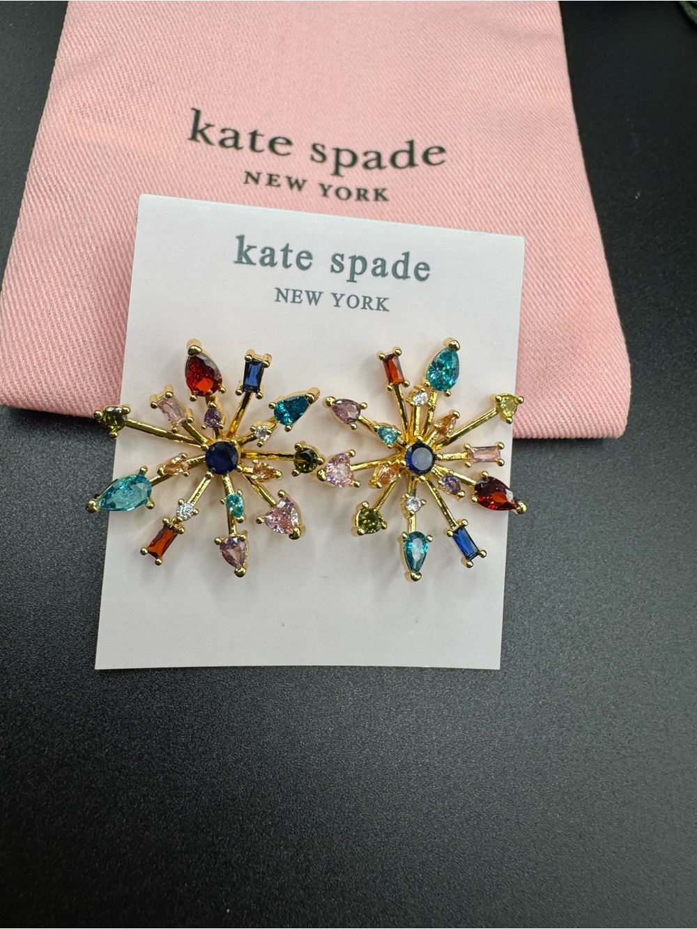 kate spade Gold Multicolor Starburst Earrings